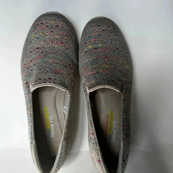 Skechers Reggae Fest Wicker Knit Slip on Relaxed Fit Memory Foam Womens …🤎 - Picture 2 of 6